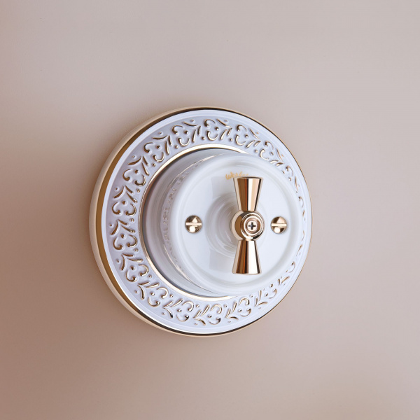 Рамка на 1 пост (белое золото) WL70-frame-01