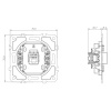 Donel Механизм розетки RJ45 одиночная cat.5/ClassE-8, серия DB, DB16200