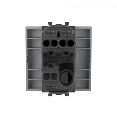 DKC Avanti Закаленная сталь Выключатель одноклавишный 2 модуля