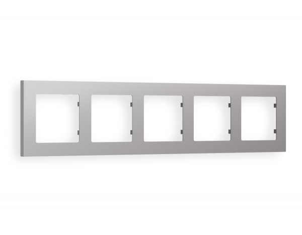 Рамка ALFA Techno (Сталь матовый) 5-ая AF220505