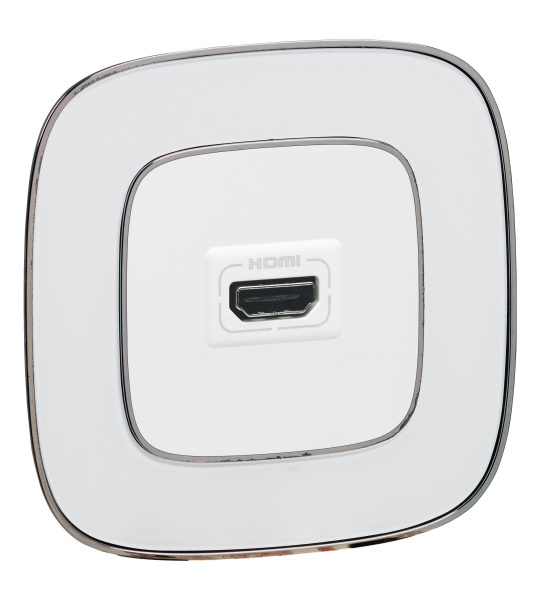 Legrand Valena ALLURE Бел Розетка 1-ая HDMI  (с лицевой панелью)