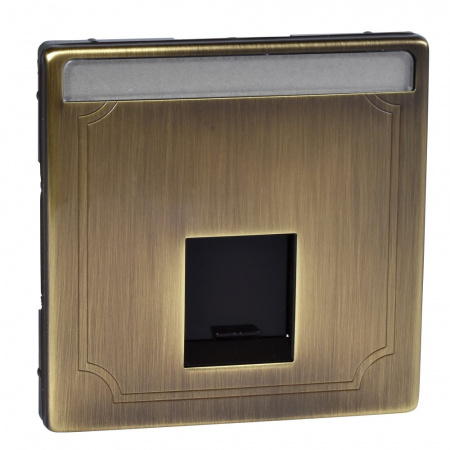 SE Merten SD Античная латунь Накладка розетки RJ45 1-ая