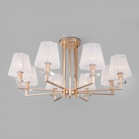 Потолочная люстра с абажурами 60114/8 золото Eurosvet Alegria