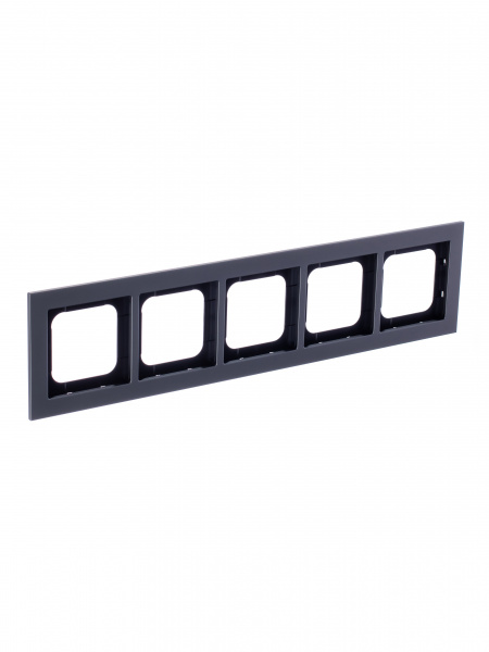 ABB Axcent металл/платина Рамка 5-постовая