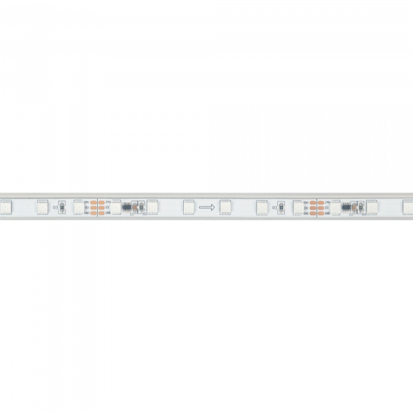Лента герметичная SPI-PS-A120-12mm 24V RGB-PX6-BPT (23 W/m, IP67, 2835, 5m) (Arlight, бегущий огонь)