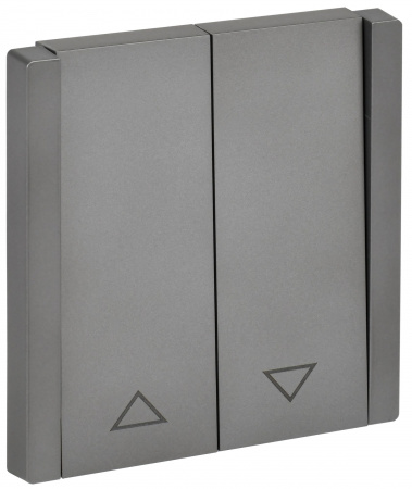 IEK FORTE&PIANO Сталь Выключатель жалюзи 10А FP511