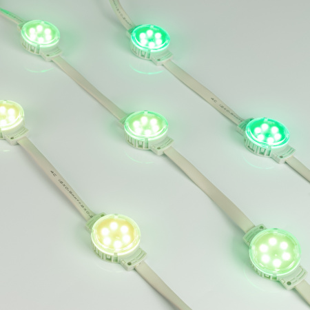 Arlight Модуль управляемый SPI-F6-D40 24V RGB-RAM-Auto (1.25W, IP68, 120 deg) (Пластик, 3 года)