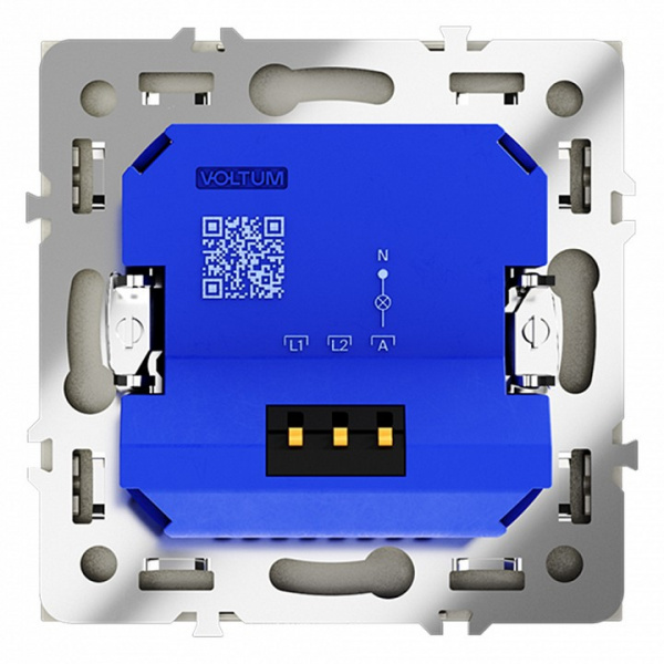 Светорегулятор встраиваемый VOLTUM S70 поворотно-нажимной 600 Вт, (сталь) Светорегулятор встраиваемый VOLTUM S70 поворотно-нажимной 600 Вт, (сталь)