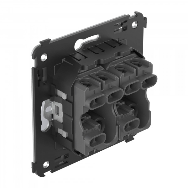 DKC Avanti Закаленная сталь Переключатель двухклавишный