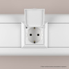 DKC Avanti Белый Розетка 2P+E со шторками IP41