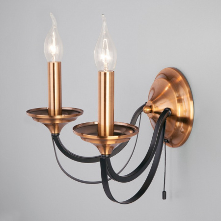 Бра в стиле лофт 60098/2 черный Eurosvet Lazzaro