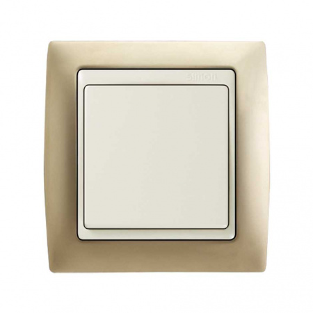 Simon 82 Шампань/Слоновая кость Рамка 3-ая