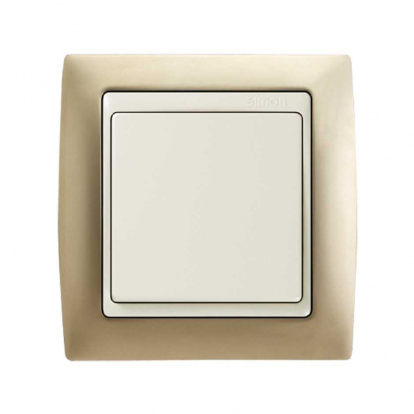 Simon 82 Шампань/Слоновая кость Рамка 4-ая