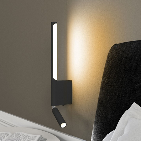 Светильник настенный светодиодный Sarca LED черный 4000К 40111/LED черный Elektrostandard Sarca a063692