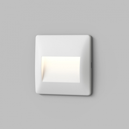 Светильник встраиваемый в стену HELM, IP65, LED 3000K, 2.5 Вт, белый, пластик