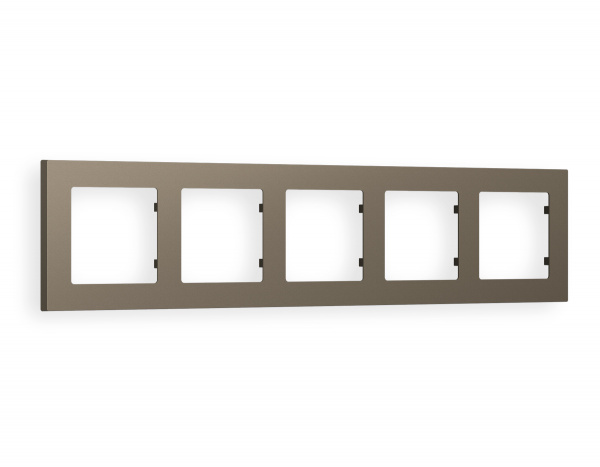 Рамка ALFA Techno (Темная бронза матовый) 5-ая AF220635