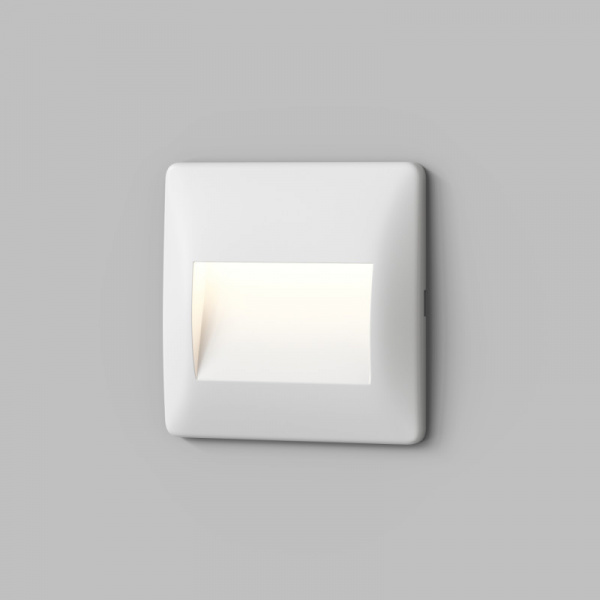 Светильник встраиваемый в стену HELM, IP65, LED 3000K, 2.5 Вт, белый, пластик