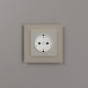 Розетка с подсветкой W (айвори матовый) W1171462