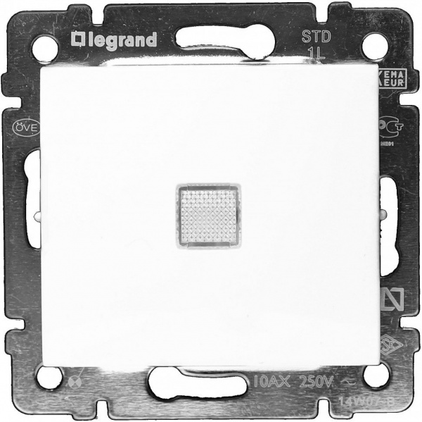 Legrand Valena Бел Переключатель перекрестный 1-клавишный с подсветкой