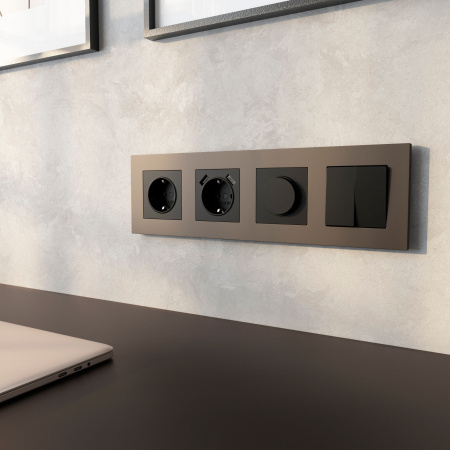 Диммер N (черный матовый) W1142008 Диммер N (черный матовый) W1142008