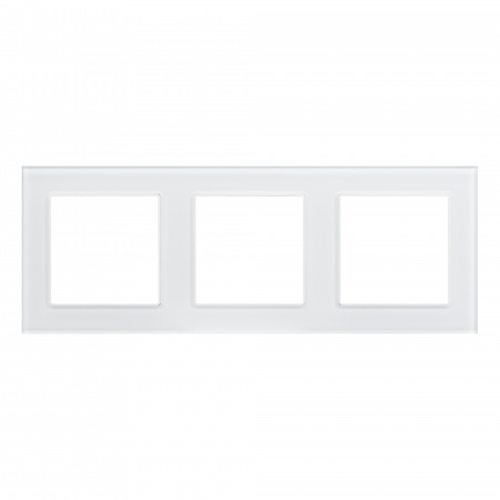 Рамка стеклянная FRM-GLARE-GS-3-WH (Arlight, -)