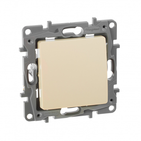Legrand Etika Слоновая кость Выключатель 1-клавишный 10А, Винтовые клеммы