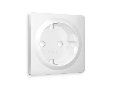 Лицевая панель ALFA (Белый матовый) для электрической розетки с/з QUANT AP1260