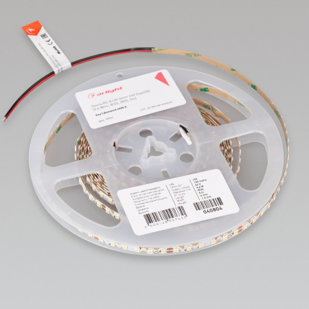Arlight Лента RZ-A120-6mm 24V Day4000 (9.6 W/m, IP20, 2835, 5m) (-)