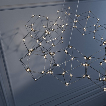 Подвесной светильник 90169/12 черный жемчуг Eurosvet Uma