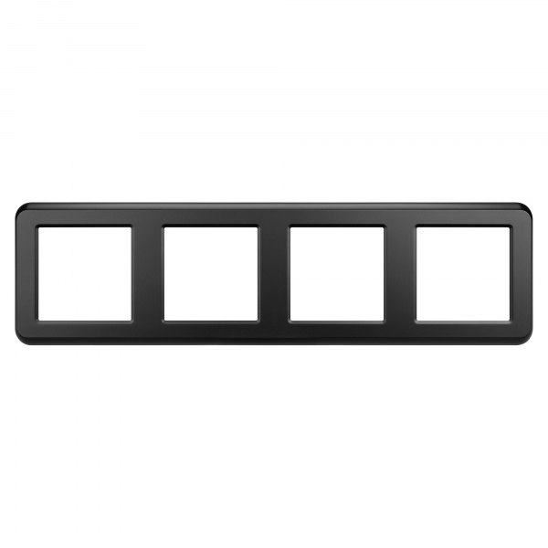 Рамка пластиковая FRM-VERSA-PL-4-BK (Arlight, -)