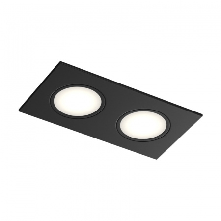 Встраиваемый влагозащищенный светильник PORT, 2?15 Вт макс., LED, GU5.3, IP65, корпус из полимера, цвет чёрный