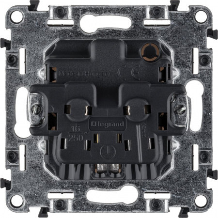 Legrand Valena LIFE DIY Бел Розетка 1-ая с/з, безвинт.зажим