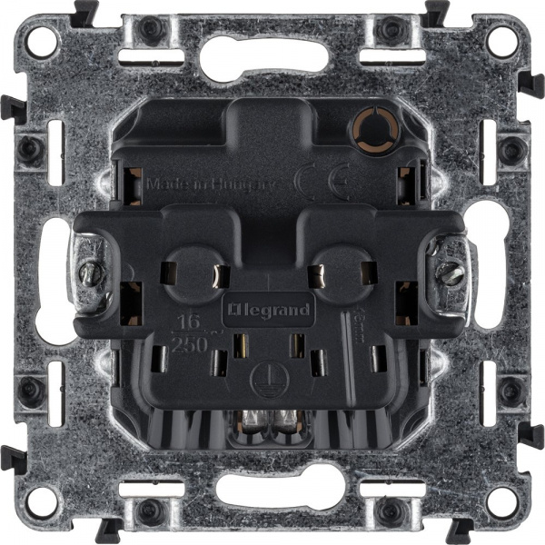 Legrand Valena LIFE DIY Бел Розетка 1-ая с/з, безвинт.зажим