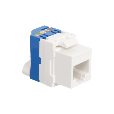 Donel Модуль Keystone Toolless RJ45, cat. 6, UTP, 180 град., белый, DECKTU6180DW