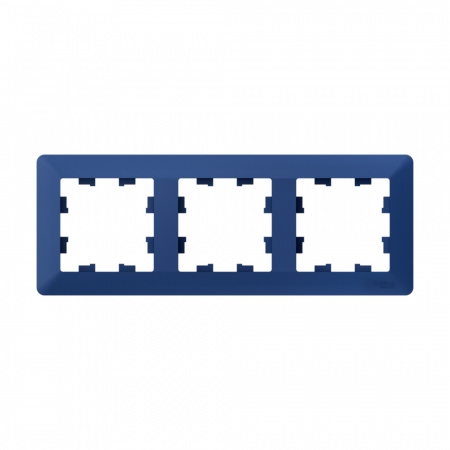 Systeme Electric AtlasDesign Air Аквамарин/дымчатый черный Рамка 3-ая