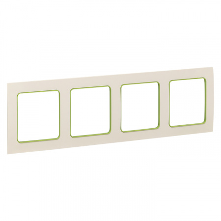 EKF PROxima Стокгольм Белый Линия зеленая Рамка 4-ая