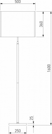 Напольный светильник с тканевым абажуром 01163/1 черный Eurosvet Notturno