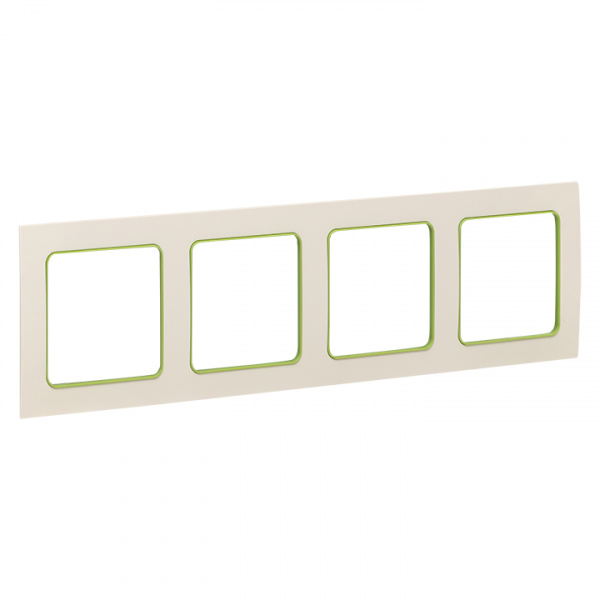 EKF PROxima Стокгольм Белый Линия зеленая Рамка 4-ая