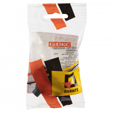 DKC Avanti Черный квадрат ТВ розетка оконечная 1 модуль