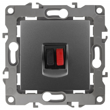 ЭРА 12-3111-12 Графит Розетка аудио, IP20, 12