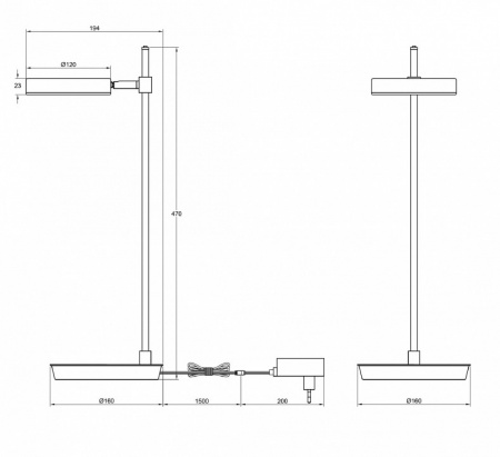 Настольный светильник MOD070TL-L8W3K Maytoni Fad