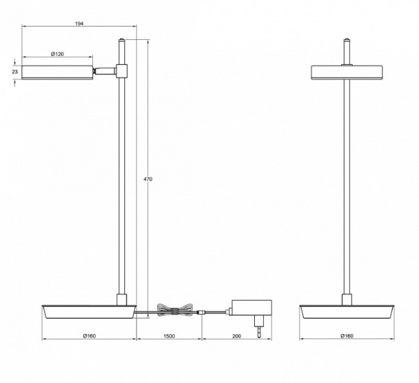 Настольный светильник MOD070TL-L8W3K Maytoni Fad