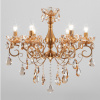 Подвесная хрустальная люстра 10109/6 бронза Eurosvet Escada
