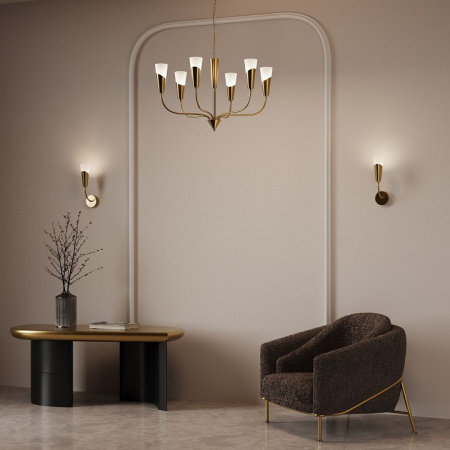 Подвесной светильник 60167/6 латунь Eurosvet Rhyton