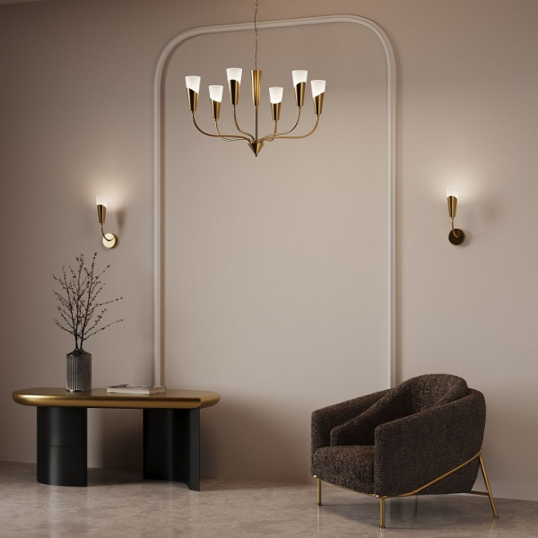 Подвесной светильник 60167/6 латунь Eurosvet Rhyton