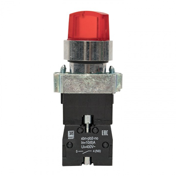 Переключатель BD21 2P c красной подсветкой 230В NO EKF PROxima
