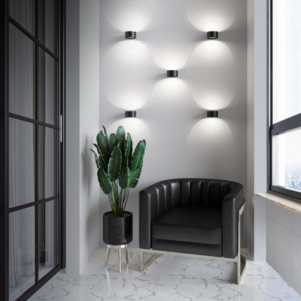 Светильник настенный светодиодный Coneto LED черный 4000К MRL LED 1045 черный Elektrostandard Coneto a063684 Светильник настенный светодиодный Coneto LED черный 4000К MRL LED 1045 черный Elektrostandard Coneto a063684