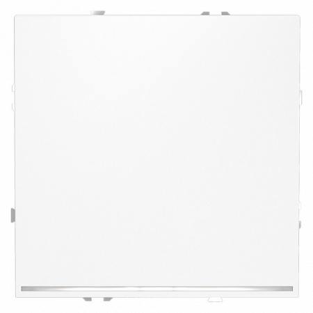 Выключатель встраиваемый VOLTUM S70 одноклавишный с подсветкой 10А, (белый матовый)