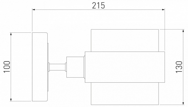 Настенный светильник в стиле лофт 70127/1 черный Eurosvet Arcada