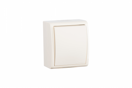 Simon 15 Aqua Бежевый Выключатель 1-клавишный наружный, IP54